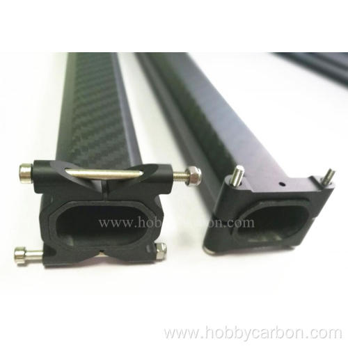 CNC Octagon carbon fiber small tube aluminum clamp